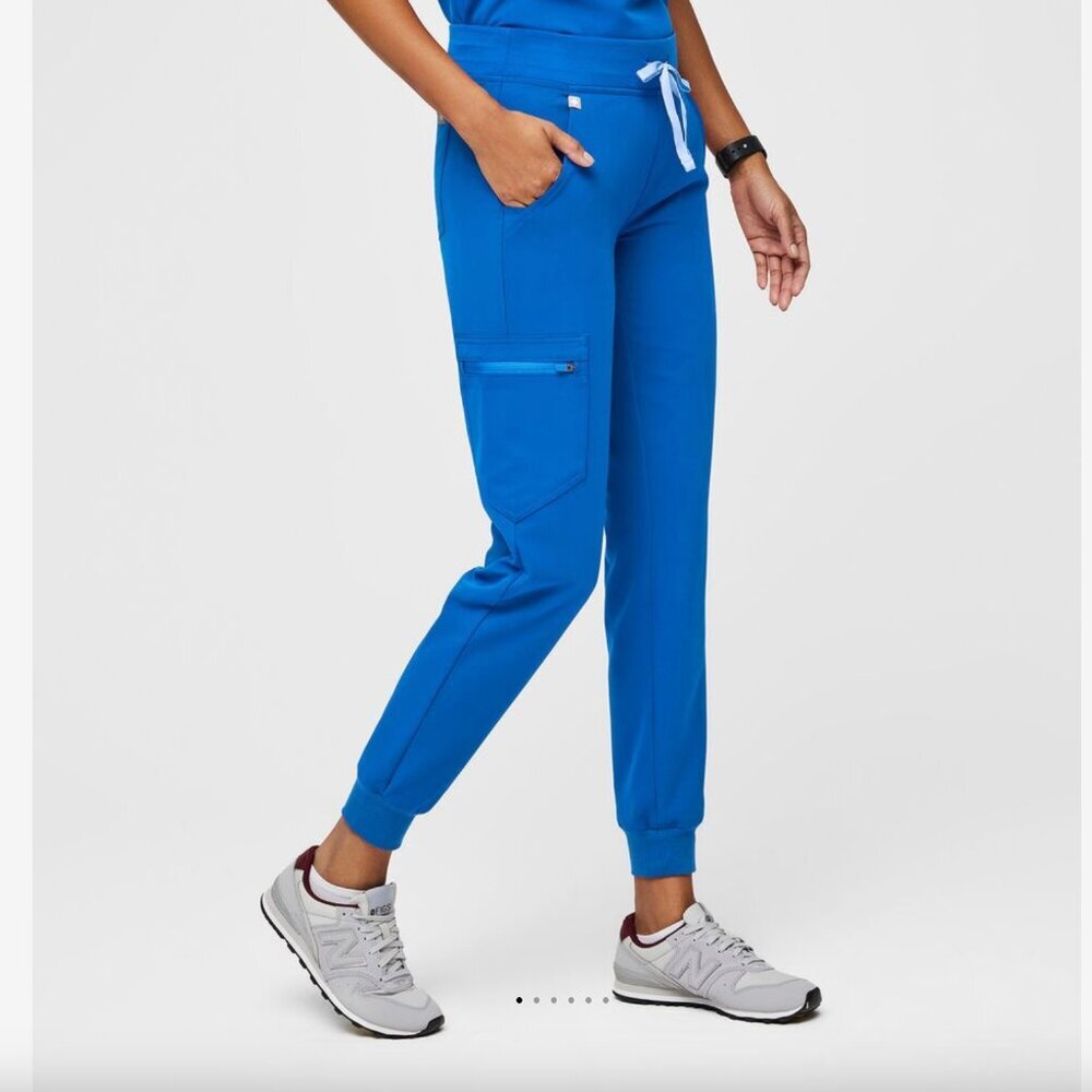 Figs Zamora Jogger Scrub Pants Royal Blue Medical Uniform Workwear XS